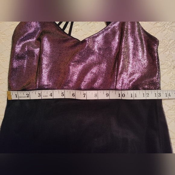 Sexy black and purple evening gown - Picture 6 of 10